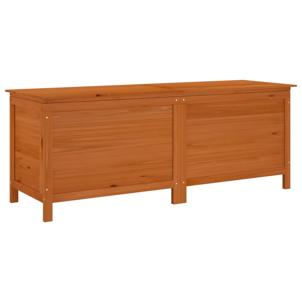 Garden Storage Box Brown 150x50x56.5 cm Solid Wood Fir