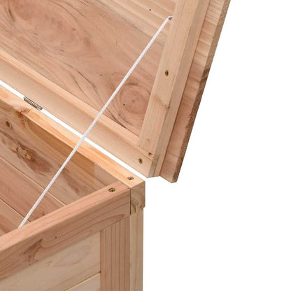 Garden Storage Box 198,5x50x56,5 cm Solid Wood Fir