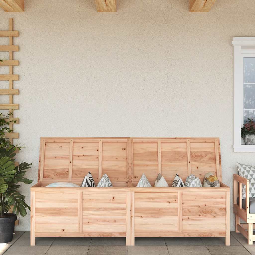Garden Storage Box 198,5x50x56,5 cm Solid Wood Fir