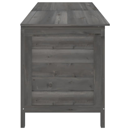 Garden Storage Box Anthracite 198,5x50x56,5 cm Solid Wood Fir
