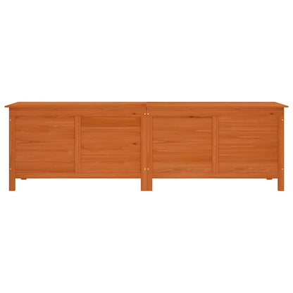 Garden Storage Box Brown 198,5x50x56,5 cm Solid Wood Fir