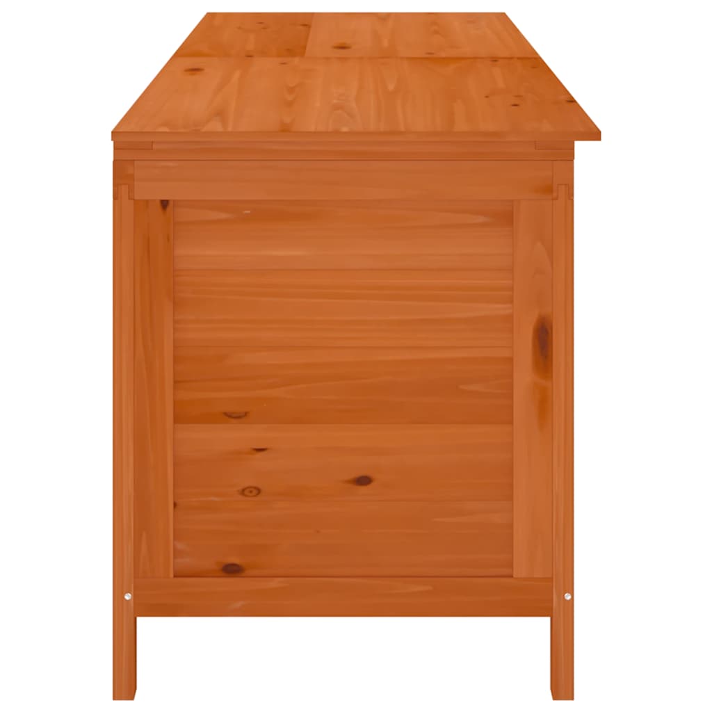 Garden Storage Box Brown 198.5x50x56.5 cm Solid Wood Fir