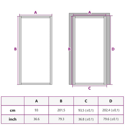 Interior Door Slim Black 93x201.5 cm Tempered Glass and Aluminium