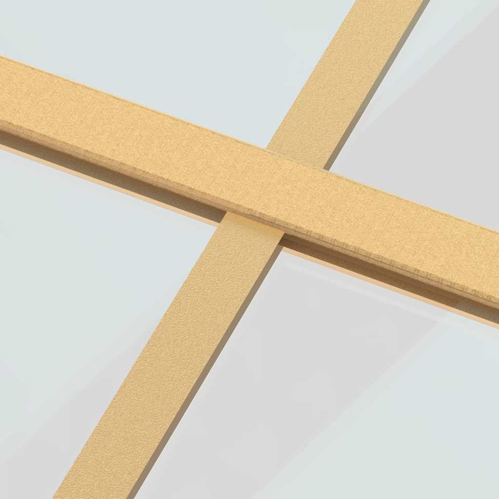 Sliding Door Gold 102.5x205 cm Clear ESG Glass and Aluminium