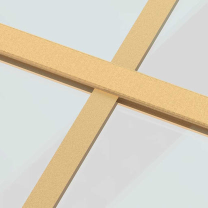 Sliding Door Gold 102.5x205 cm Clear ESG Glass and Aluminium