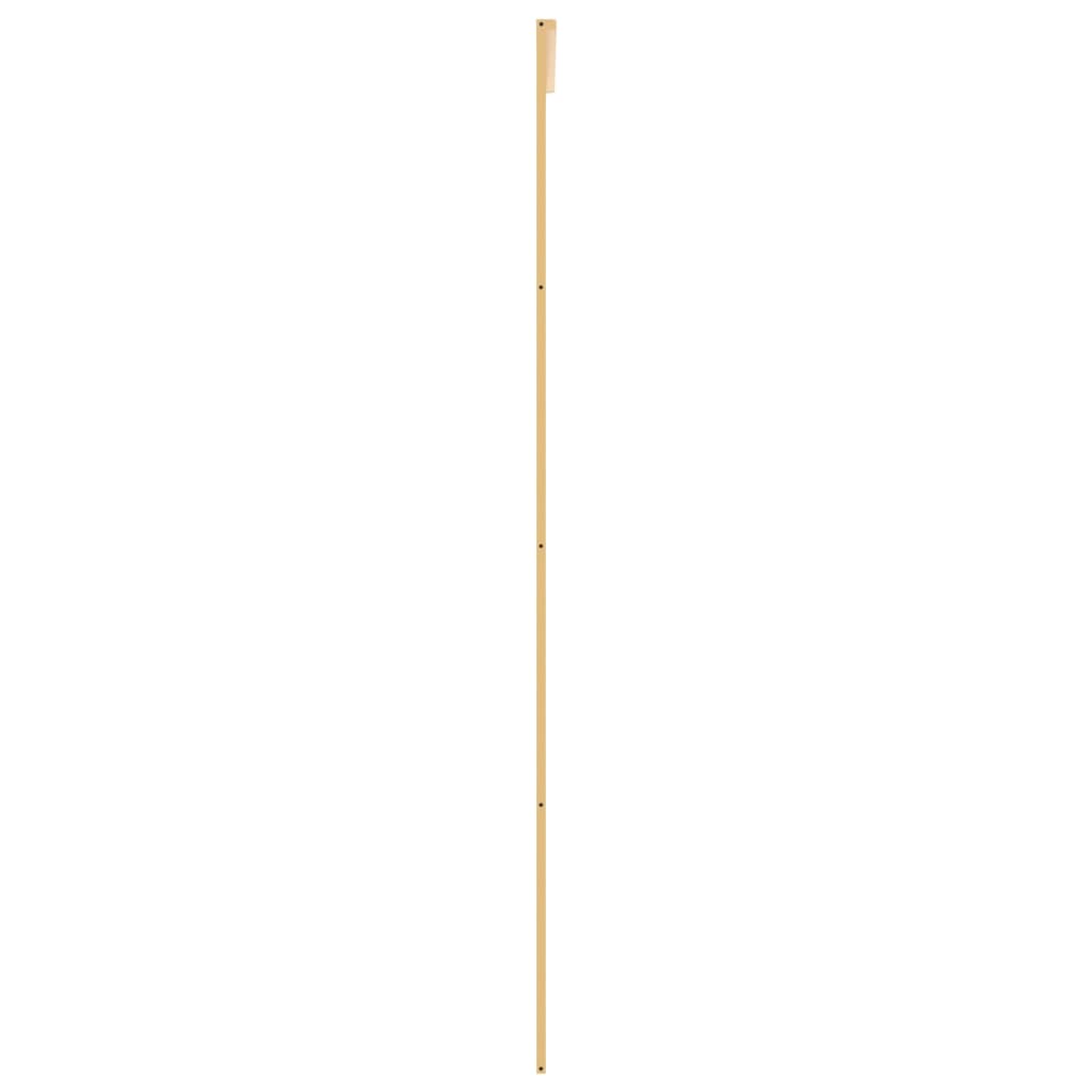 Sliding Door Gold 102.5x205 cm Clear ESG Glass and Aluminium