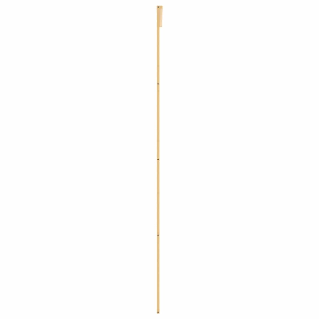Sliding Door Gold 76x205 cm Clear ESG Glass and Aluminium