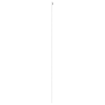 Sliding Door White 76x205 cm Tempered Glass and Aluminium