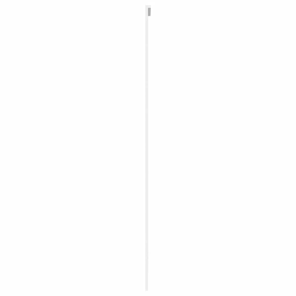 Sliding Door White 102,5x205 cm Tempered Glass and Aluminium