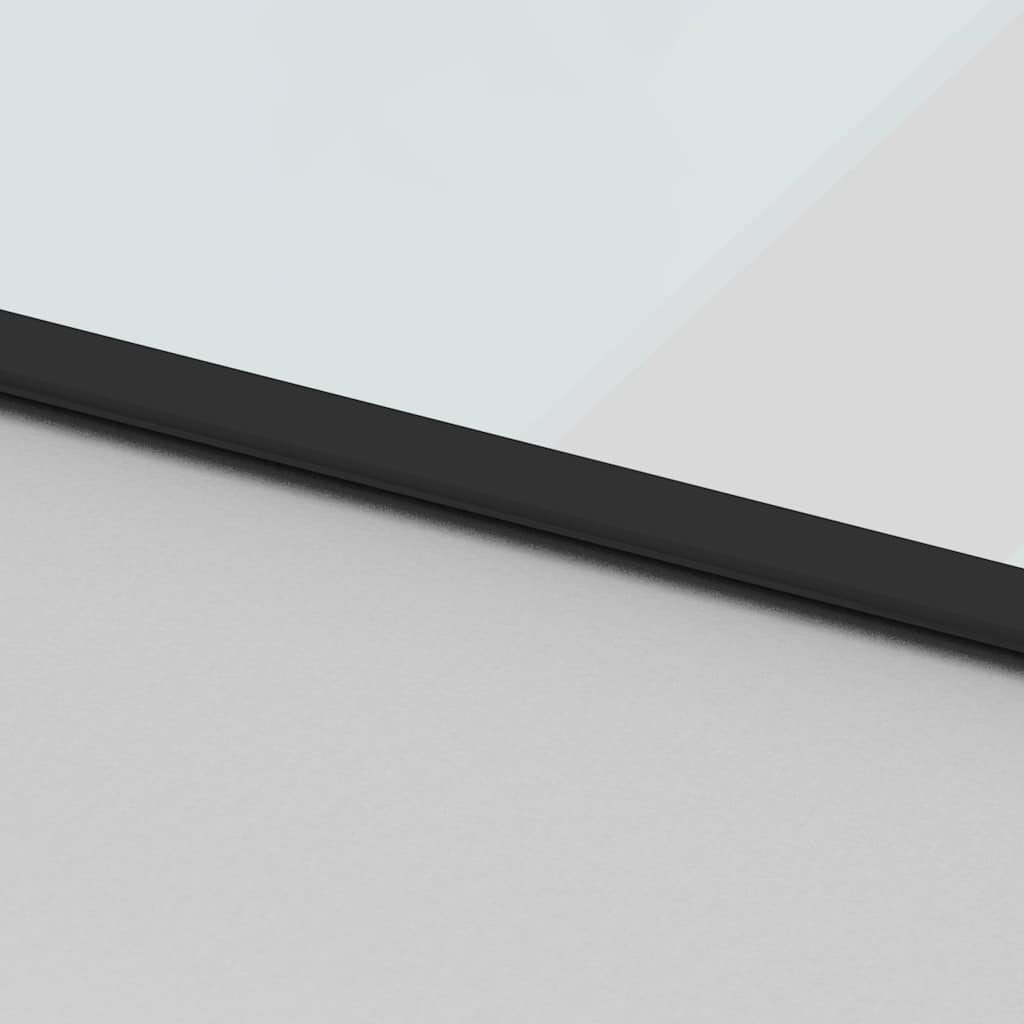 Sliding Door Black 102,5x205 cm Tempered Glass and Aluminium