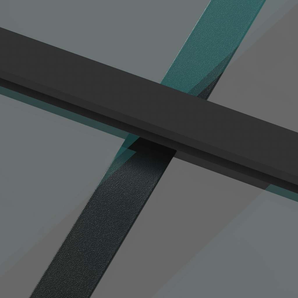 Sliding Door Black 102.5x205 cm Tempered Glass and Aluminium