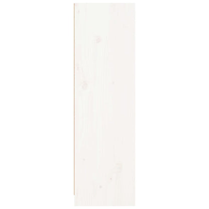 Bookcase White 70x33x110 cm Solid Wood Pine