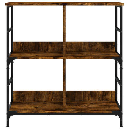 Bookshelf Smoked Oak 78.5x33x82 cm Engineered Wood