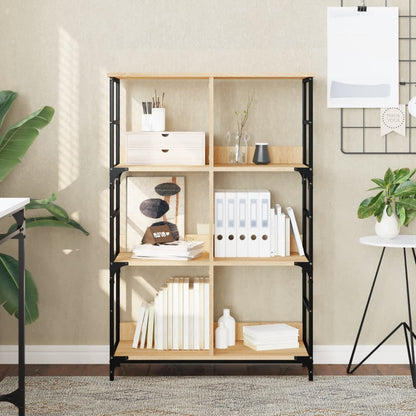 Bookshelf Sonoma Oak 78.5x33x117.5 cm Engineered Wood