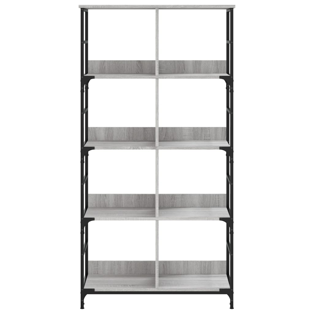 Bookshelf Grey Sonoma 78,5x33x153 cm Engineered Wood