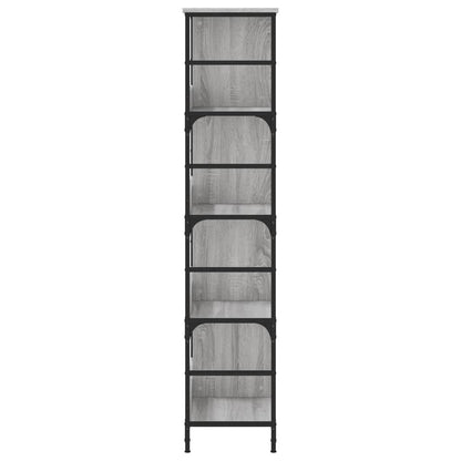Bookshelf Grey Sonoma 78,5x33x153 cm Engineered Wood
