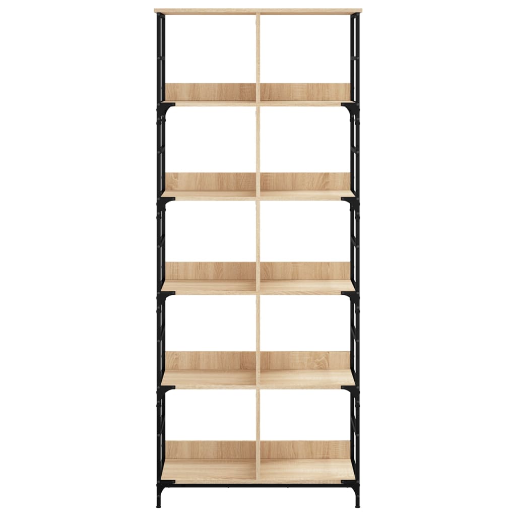 Bookshelf Sonoma Oak 78.5x33x188.5 cm Engineered Wood