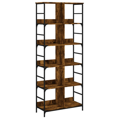 Bookshelf Smoked Oak 78.5x33x188.5 cm Engineered Wood