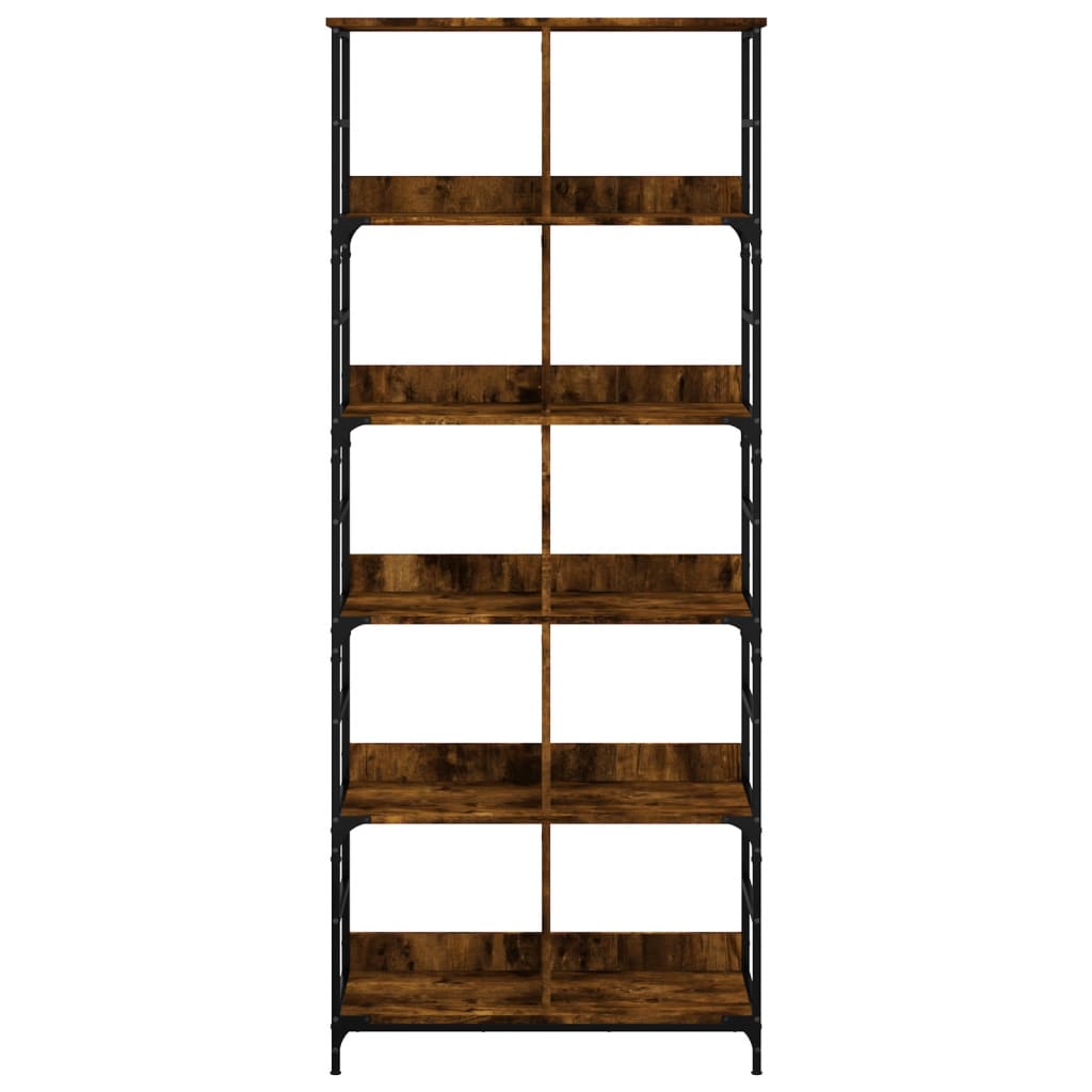 Bookshelf Smoked Oak 78.5x33x188.5 cm Engineered Wood