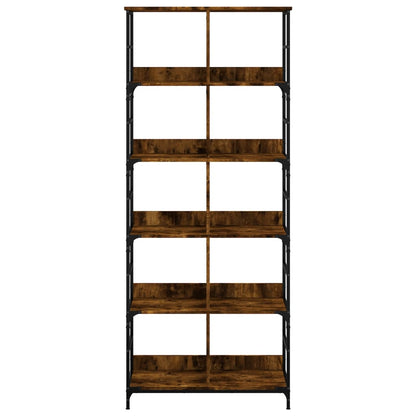 Bookshelf Smoked Oak 78.5x33x188.5 cm Engineered Wood