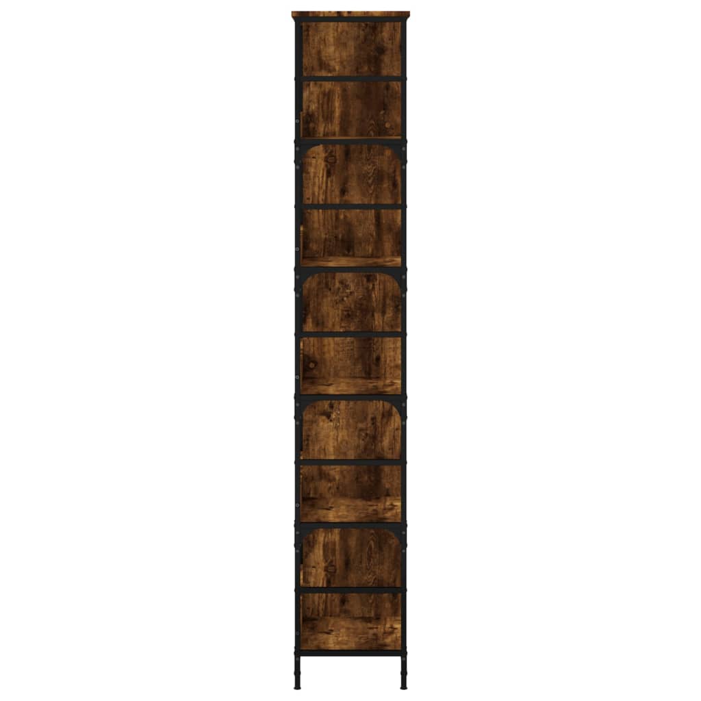 Bookshelf Smoked Oak 78.5x33x188.5 cm Engineered Wood