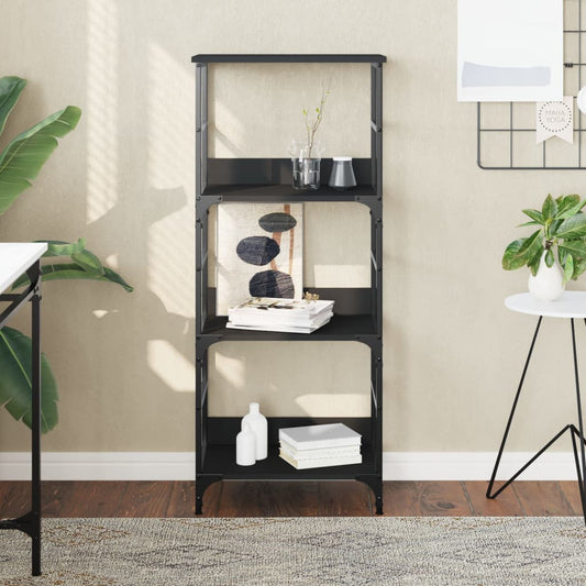 Bookshelf Black 50x33x117.5 cm Engineered Wood