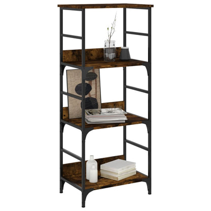 Bookshelf Smoked Oak 50x33x117.5 cm Engineered Wood