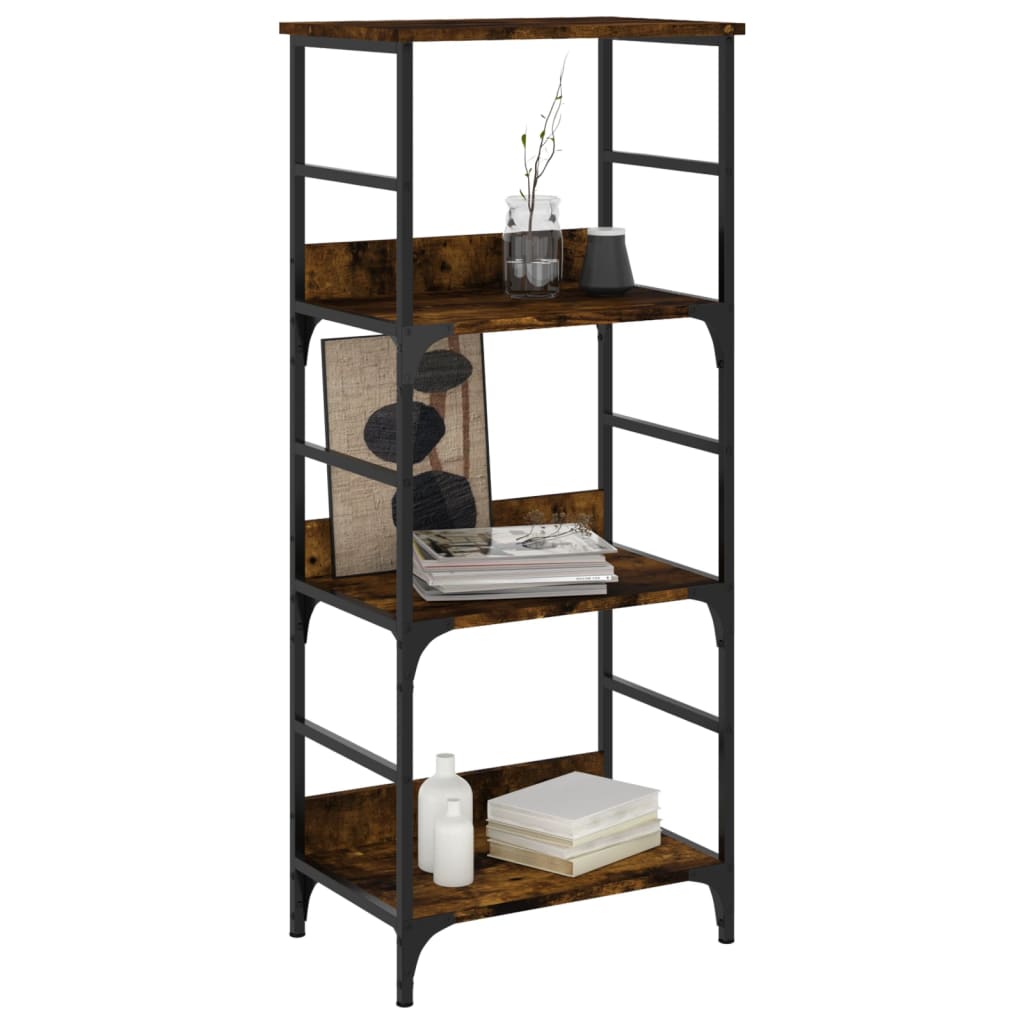 Bookshelf Smoked Oak 50x33x117,5 cm Engineered Wood
