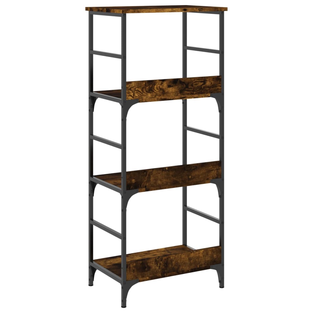 Bookshelf Smoked Oak 50x33x117.5 cm Engineered Wood