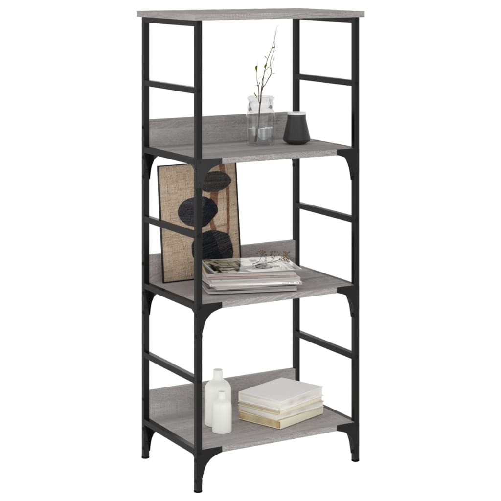 Bookshelf Grey Sonoma 50x33x117.5 cm Engineered Wood