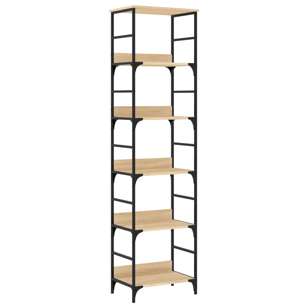 Bookshelf Sonoma Oak 50x33x188,5 cm Engineered Wood