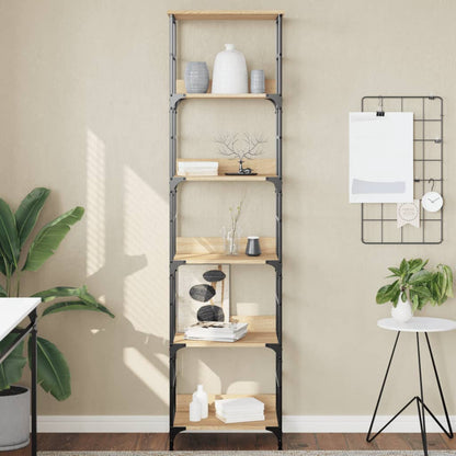 Bookshelf Sonoma Oak 50x33x188,5 cm Engineered Wood