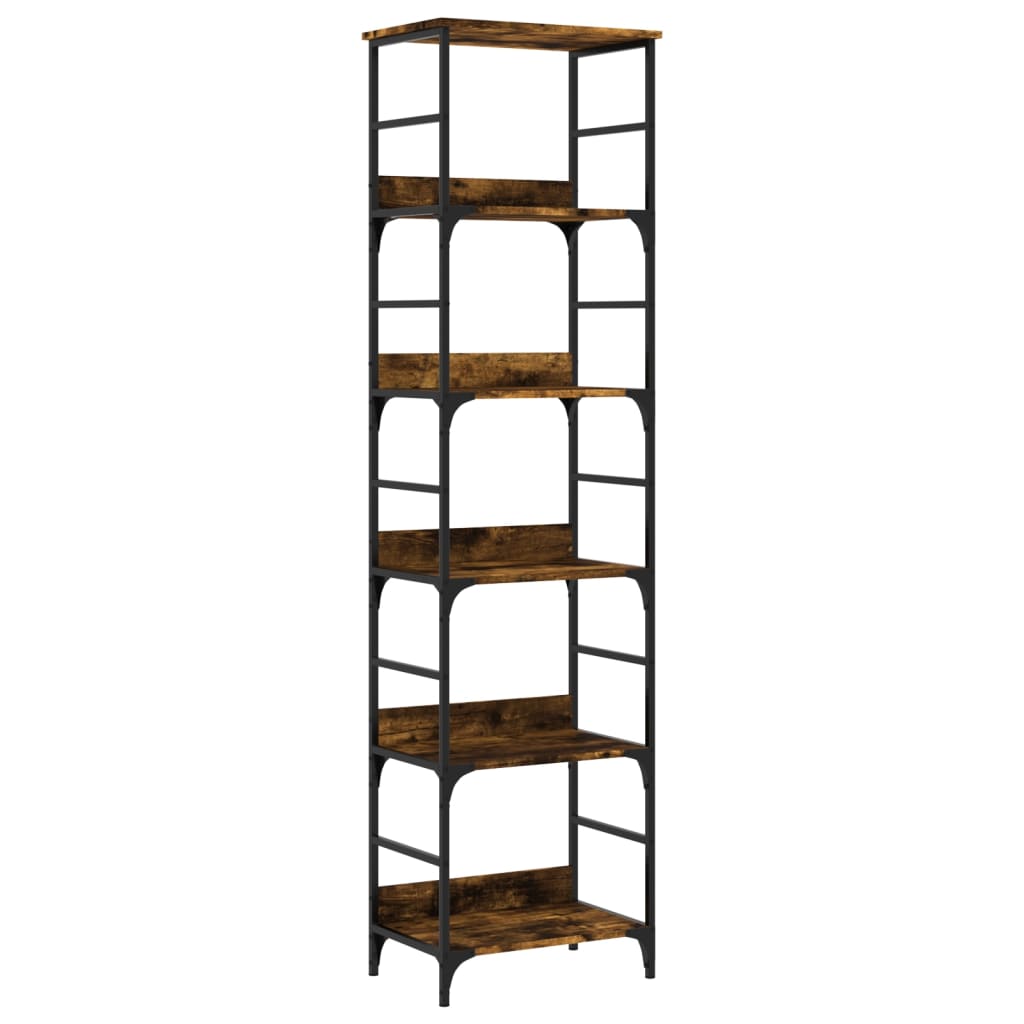 Bookshelf Smoked Oak 50x33x188,5 cm Engineered Wood
