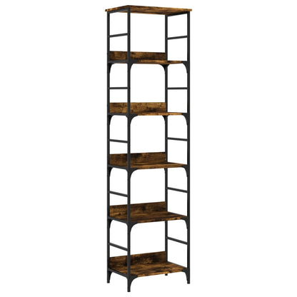 Bookshelf Smoked Oak 50x33x188,5 cm Engineered Wood