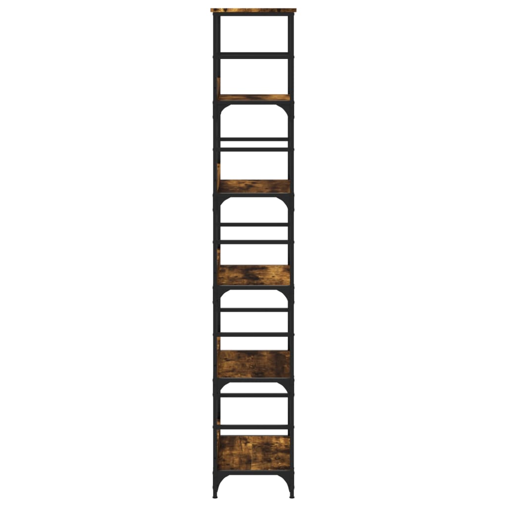 Bookshelf Smoked Oak 50x33x188,5 cm Engineered Wood