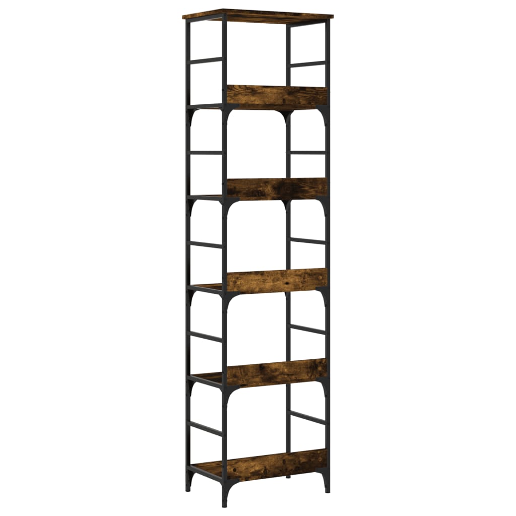 Bookshelf Smoked Oak 50x33x188,5 cm Engineered Wood