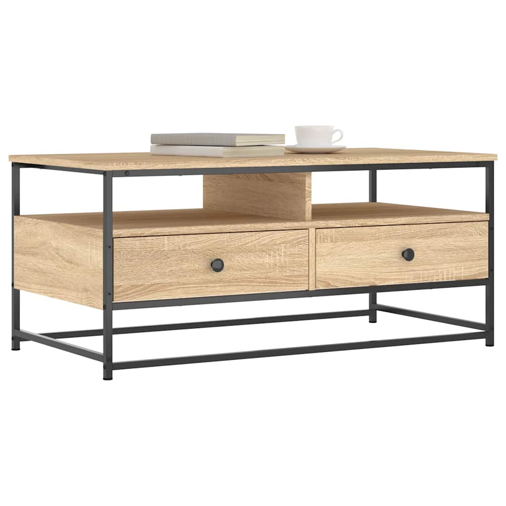 Coffee Table Sonoma Oak 100 x 51 x 45 cm Engineered Wood