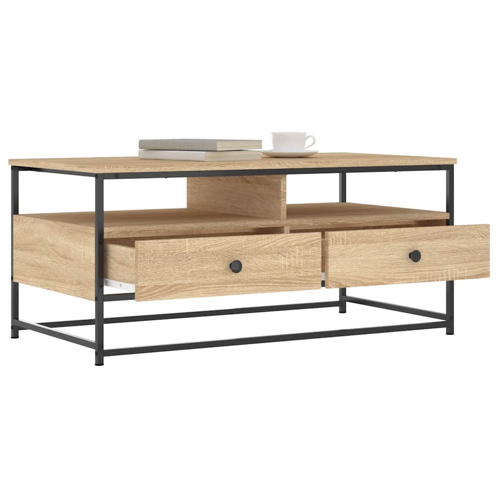 Coffee Table Sonoma Oak 100 x 51 x 45 cm Engineered Wood