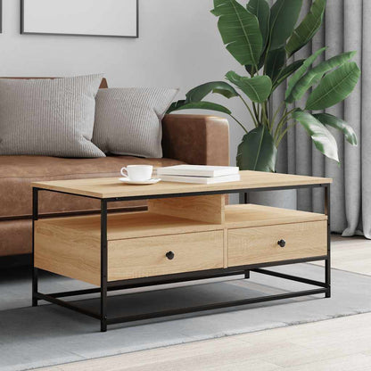 Coffee Table Sonoma Oak 100 x 51 x 45 cm Engineered Wood