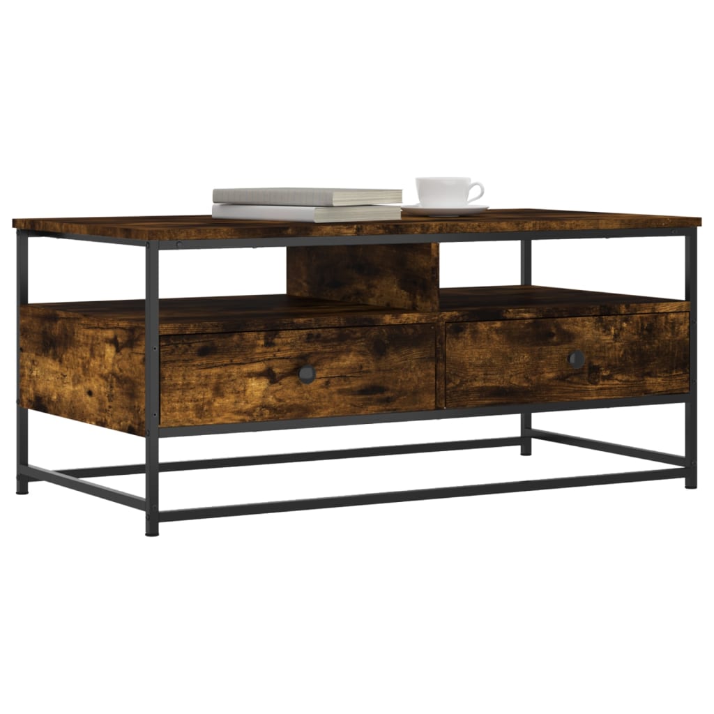 Coffee Table Smoked Oak 100 x 51 x 45 cm