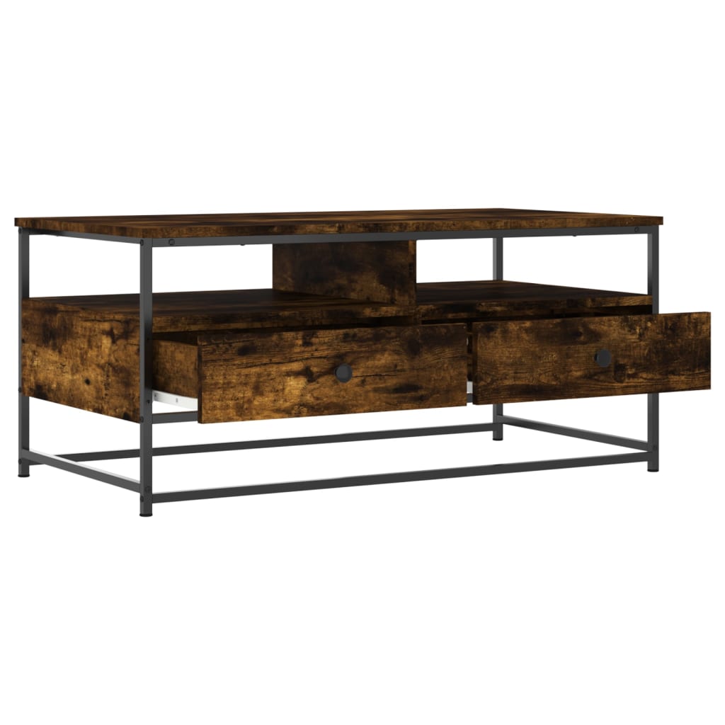 Coffee Table Smoked Oak 100 x 51 x 45 cm