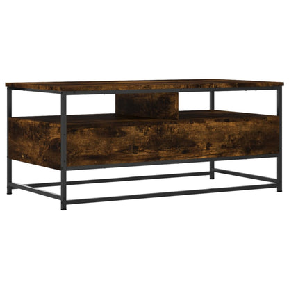 Coffee Table Smoked Oak 100x51x45 cm Engineered Wood