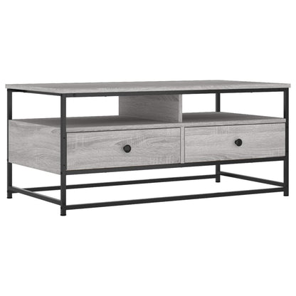 Coffee Table Grey Sonoma 100 x 51 x 45 cm Engineered Wood