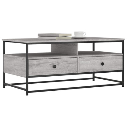 Coffee Table Grey Sonoma 100 x 51 x 45 cm Engineered Wood