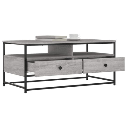 Coffee Table Grey Sonoma 100 x 51 x 45 cm Engineered Wood