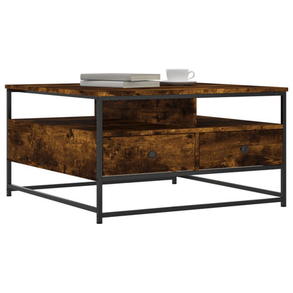 Coffee Table Smoked Oak 80 x 80 x 45 cm