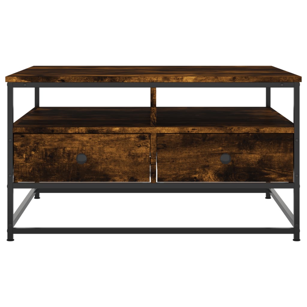 Coffee Table Smoked Oak 80 x 80 x 45 cm