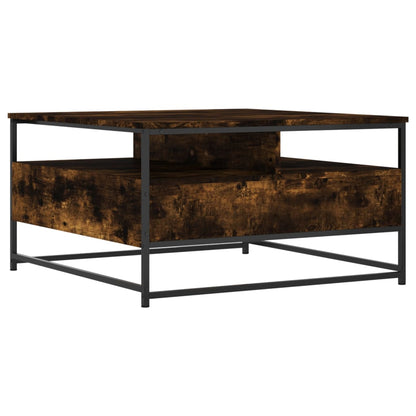 Coffee Table Smoked Oak 80 x 80 x 45 cm