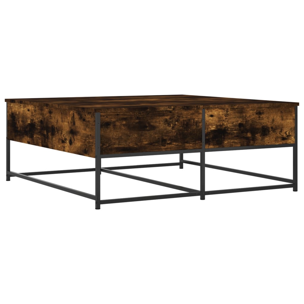 Coffee Table Smoked Oak 100x99x40 cm Engineered Wood