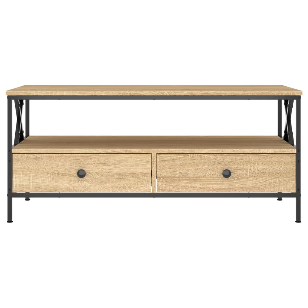 Coffee Table Sonoma Oak 100x51x45 cm Engineered Wood